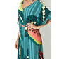 Women's Beach Kaftan Dress: Short Sleeve Swimsuit Cover Up