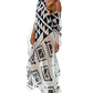 Plus Size Chiffon Beach Kaftan Long Swimsuit Cover Up