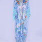 Print Kimono  Women's Long Sleeve Swimsuit Cover Up