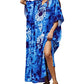 Women's V-Neck Beach Kaftan: Versatile Cover-Up Dress
