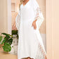 Women's V-Neck Batwing Sleeve Kaftan Beach Cover Up