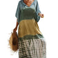 Tie Dye V-Neck Swimsuit Cover Up - Plus Size Beach Kaftans