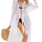 Women's Beach Kimonos: Long Sleeve Swim Cover Up