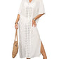 Women's V-Neck Swimsuit Cover Up with Side Split