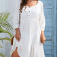 Flowy Hem Beachwear: Women's Casual Swimsuit Cover Up