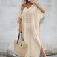Women's V-Neck Swimsuit Cover Up with Side Split