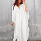 V-Neck Batwing Sleeve Plus Size Beach Caftan