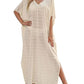 Women's V-Neck Swimsuit Cover Up with Side Split