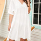 Flowy V-Neck Beach Dress: Women's Swimsuit Cover Up