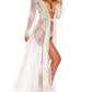 Maternity Robe Sheer Lace Kimono Swimsuit Cover Up