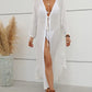 Plus Size Long Kimono Swimsuit Cover Up