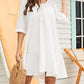 White Flowy Beach Dress: Women's Swimsuit Cover Up