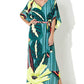 Women's Beach Kaftan Dress: Short Sleeve Swimsuit Cover Up