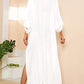 Women's V-Neck Plus Size Beach Kaftan Cover Up