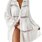 Long Sleeve Swimsuit Cover Up - Flowy Beach Shirt Dress