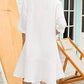 White Flowy Beach Dress: Women's Swimsuit Cover Up