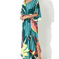 Women's Beach Kaftan Dress: Short Sleeve Swimsuit Cover Up