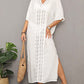 Women's V-Neck Swimsuit Cover Up with Side Split