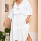 Flowy Boho Dress: Women's V-Neck Swimsuit Cover Up