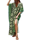 Women's V-Neck Beach Kaftan: Versatile Swimsuit Cover-Up