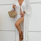 Plus Size Long Kimono Swimsuit Cover Up