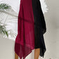 Women's V-Neck Swimsuit Coverup Black and Red Plus Size