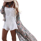 Flower Print 3/4 Sleeve Kimono Women's Beach Cover Up