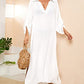 Women's V-Neck Plus Size Beach Kaftan Cover Up