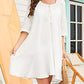 White Flowy Beach Dress: Women's Swimsuit Cover Up