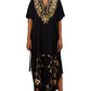 Women's Side Split Plus Size Kaftan Maxi Dress