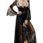 Long Sleeve Lace-Up Beach Kimono Cardigan: Women's Swimwear Cover Up
