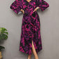 Printed Plus Size Women's Beach Caftan Dress