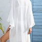 V-Neck Side Split Women's Swimwear Coverup
