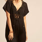 Women's Sexy Lace-Up Swimsuit Cover Up Beach Tunic