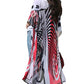 Women's Zebra Print Chiffon Beach Kimono Cover Up