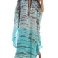 V Neck Chiffon Plus Size Beach Kaftan Dress: Swimwear Cover Up