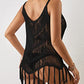 Sleeveless Hollow Out Crochet Bikini Cover Up