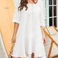 White Flowy Beach Dress: Women's Swimsuit Cover Up