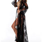 Sexy Sheer Lace Kimono Robe: Women's Bikini Swimwear Cover Up