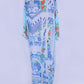 Print Kimono  Women's Long Sleeve Swimsuit Cover Up