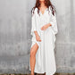 V-Neck Batwing Sleeve Plus Size Beach Caftan