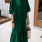 Women's Plus Size Ruffle Hem Swimsuit Cover Up Kaftan