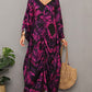 Printed Plus Size Women's Beach Caftan Dress