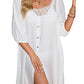Button-Down Lace Beach Dress: Women's Swimsuit Cover Up