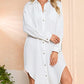 Button-Down Long Sleeve Swimsuit Cover Up for Women