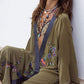 Floral Long Sleeve Beach Kimono: Women's Swimwear Cover Up