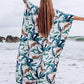 Plus Size Women's Beach Kaftan Dress Half Sleeve Swim Cover Up