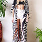 Zebra Print Kimono Cardigan: Women's Swimsuit Cover Up