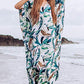 Plus Size Women's Beach Kaftan Dress Half Sleeve Swim Cover Up
