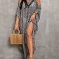 Women's V-Neck Plus Size Beach Kaftan with Side Split